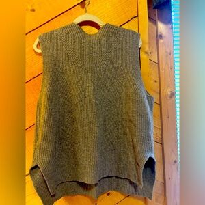 BNWOT 100% merino wool roots sweater vest